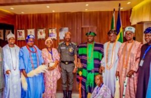 Alaafin Storms Abuja, Pays Courtesy Calls On IGP, Reps’ Speaker Oba Akeem Abimbola Owoade and others when he visited IGP Kayode Egbetokun...