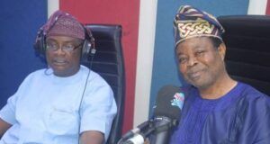 Alaafin Has No Reason To Claim Supremacy Over Ooni – US Based Professor Of Intercultural Communications, Matthew Amusan Professor Matthew Amusan, right, with Olayinka Agboola...during the live Radio Show on Tuesday...