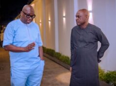 Fayose@65: Oyebanji Joins Others To Celebrate Former Ekiti Gov Ayodele Fayose, left, with Governor Biodun Oyebanji...