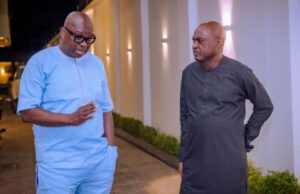 Fayose@65: Oyebanji Joins Others To Celebrate Former Ekiti Gov Ayodele Fayose, left, with Governor Biodun Oyebanji...