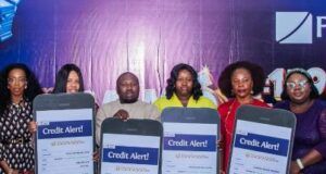 GAIM Promo: Fidelity Bank Unveils 20 New Millionaires L-R: Regional Bank Head, Lagos Central, Fidelity Bank Plc, Chioma Nwankwo; Divisional Head, Product Development, Fidelity Bank Plc, Osita Ede; Principal Legal Officer, Lagos State Lottery and Gaming Authority, Oyinkan Kusamotu; Winners of the 4th, 5th and 6th monthly draws of the Get Alert in Millions (GAIM) 6 Promo - Stephanie Onome Gere, Itua Michael Ehinomen, Maduabuchi Kalu Anya, and Chioma Grace Nnodim; South-West Zonal Coordinator, Federal Competition and Consumer Protection Council (FCCPC), Aboluwade Margaret; and Group Head, Savings and Retail Sales, Fidelity Bank Plc, Oladimeji Saka; during the prize presentation ceremony for the winners of the 4th, 5th and 6th monthly draws of the Fidelity Bank GAIM 6 promo held in Lagos recently…