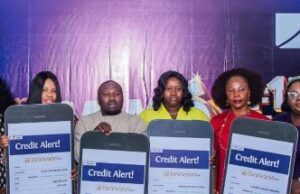 GAIM Promo: Fidelity Bank Unveils 20 New Millionaires L-R: Regional Bank Head, Lagos Central, Fidelity Bank Plc, Chioma Nwankwo; Divisional Head, Product Development, Fidelity Bank Plc, Osita Ede; Principal Legal Officer, Lagos State Lottery and Gaming Authority, Oyinkan Kusamotu; Winners of the 4th, 5th and 6th monthly draws of the Get Alert in Millions (GAIM) 6 Promo - Stephanie Onome Gere, Itua Michael Ehinomen, Maduabuchi Kalu Anya, and Chioma Grace Nnodim; South-West Zonal Coordinator, Federal Competition and Consumer Protection Council (FCCPC), Aboluwade Margaret; and Group Head, Savings and Retail Sales, Fidelity Bank Plc, Oladimeji Saka; during the prize presentation ceremony for the winners of the 4th, 5th and 6th monthly draws of the Fidelity Bank GAIM 6 promo held in Lagos recently…