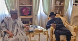 Goodluck Jonathan Identifies Why Nigerians Constantly Visit IBB’s House Former Nigerian leaders...Ibrahim Babangida, left, with Goodluck Jonathan...