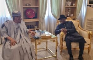 Goodluck Jonathan Identifies Why Nigerians Constantly Visit IBB’s House Former Nigerian leaders...Ibrahim Babangida, left, with Goodluck Jonathan...