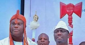 10th Coronation Anniversary Alaafin Of Oyo Congratulates Ooni Of Ife …the Ooni of Ife, Oba Adeyeye Ogunwusi, left, with the Alaafin of Oyo, Oba Akeem Owoade…Photo Credit: Alaafin of Oyo Media