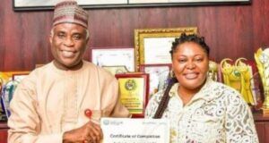 UCH’s Otegbayo Hails Farombi On PhD, Global Fellowship Achievement Prof. Jesse Otegbayo, left, with Dr. Temitope Farombi...