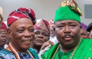Nomination As 44th Olubadan: Senator Alli Joins Others To Salute Ladoja Senator Sharafadeen Alli, right, with Oba Rashidi Ladoja at a recent event...