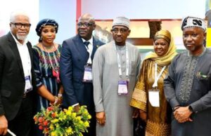 At SPE Conference’s Exhibition, Shell Highlights Role In Energy Industry L-R: Asset Development & Development Subsurface Manager, Shell Nigeria Exploration and Production Company Limited (SNEPCo), Chike Aginah; SNEPCo’s Snr Production Geologist, Abidemi Belgore; Executive Commissioner , Development and Production , Nigerian Upstream Petroleum Regulatory Commission (NUPRC) Engr. Enorense Amadasu; Authority Chief Executive, Nigerian Midstream and Downstream Petroleum Regulatory Authority, Engr. Farouk Ahmed; Society of Petroleum Engineers , Council Chairman, Engr Dr. Amina Danmadami and the Minister of State (Gas), Petroleum Resources, RT Hon. Ekperikpe Ekpo, during dignitary tour to the Shell booth at the 2025 Nigeria Annual International Conference and Exhibition (NAICE) , an annual event organized by the Society of Petroleum Engineers (SPE) Nigeria Council at Eko Hotel…