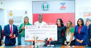 Zenith Bank Rolls Out Drums For D’Tigress, Rewards Team With N200m L-R: Executive Director, Mr. Henry Oroh; Executive Director; Mr. Louis Odom; D’Tigress Captain, Amy Okonkwo; President, NBBF, Engr. Musa Kida; Group Managing Director/ Chief Executive, Zenith Bank Plc., Dame (Dr.) Adaora Umeoji, OON; Head Coach, D’Tigress, Rena Wakama; Executive Director, Mrs. Adobi Nwapa and Executive Director, Mr. Akin Ogunranti during the reception hosted by Zenith Bank to celebrate D’Tigress’ 2025 Afrobasket Women’s Championship triumph in Abuja, on Tuesday...