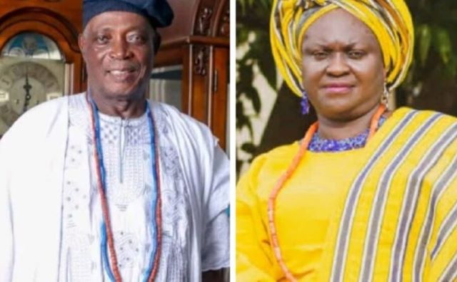 kayrom lee Ambassador Romoke Ayinde, right, and Oba Rashidi Ladoja...