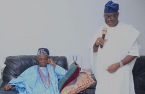 Re-enact Development Agenda While Serving As Governor, Former Postmaster General, Adewusi Urges Ladoja Dr Ismail Adewusi, right, with Oba Rashidi Ladoja...