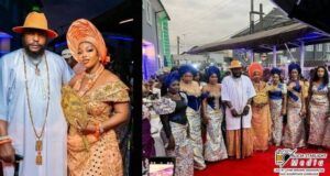 Glitz, Glamour As Delta Billionaire, Jim Brown Marries 19th Wife Chief Jim Brown with his 19th wife, Erica...and others...