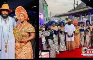 Glitz, Glamour As Delta Billionaire, Jim Brown Marries 19th Wife Chief Jim Brown with his 19th wife, Erica...and others...
