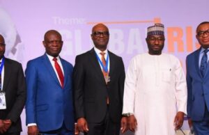 24th CRMI International Conference: Shettima, Ugwuoke, Cardoso, Edun, Push for Home-Grown Risk Solutions L-R: Registrar/CEO, Chartered Risk Management Institute of Nigeria (CRMI), Victor Olannye; Permanent Secretary, Special Duties, Federal Ministry of Finance, Raymond Omachi; Executive Director/Chief Risk Officer, Fidelity Bank Plc and President/Chairman of Council, CRMI, Kevin Ugwuoke; Technical Adviser to the President on Economic and Financial Inclusion, Nurudeen Abubakar Zauro; and Director, Risk Management, Central Bank of Nigeria (CBN), Blaise Ijebor; at the CRMI 24th Annual International Conference in Lagos recently…