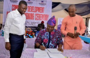 High Expectatios As Dangote Cement Obajana, Jakura Community, Seal Landmark Dev’t Pact