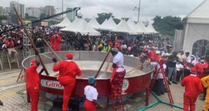 GWR Attempt: Confusion As Hilda Baci’s Jollof Pot Collapses