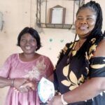 Oyekemi Wilson left receiving her award