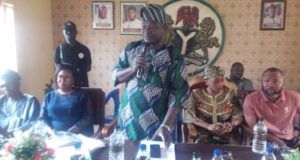 Lawlessness: Rahman Adepoju, IBNW LG Boss Warns Vigilante Patrol Team Hon Rahman Adepoju delivering is address...