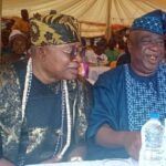 Barrister Suleiman Ajeniyi Ajewole CCII President right with Chief Taofeek Adegoke Adegboyega