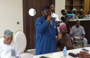 Why We Should All Unite To Promote Oyo APC’s Unity – Bayo Adelabu Chief Adebayo Adelabu, the Minister of Power...delivering his address at the parley...