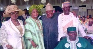 History Recorded As Ariya Eko Organisers Honour Obey, Fasoyin, Dele Abiodun, Lemmy Ghariokwu, Others L-R: Evg Funmi Aragbaiye, Queen Salawa Abeni, Admiral Dele Abiodun, Adelakun Ayewa and Evg Ebenezer Obey...