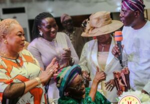 Ayo Balogun Deborah Fasoyin Funmi Aragbaye and Governor Babajide Sanwo Oluat the event