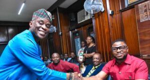 FreshFM Radio’s 10th Anniversary: Ayefele Visits UCH, Recalls His Nine-Months’ Ward Admission Experiences Professor Jesse Abiodun Otegbayo, left, with Dr Yinka Ayefele, MON...