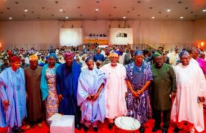 Sanwo-Olu Confident Of South-West’s Ability To Continue To Light The Path For Nigeria’s Rebirth L-R: APC Chieftain, Chief Pius Akinyelure; Ondo State Deputy Governor, Dr. Olayide Adelami; his Ogun State counterpart, Engr. (Mrs) Noimot Salako-Oyedele; Governor of Lagos State, Mr. Babajide Sanwo-Olu; former interim National Chairman of APC, Chief Bisi Akande; Ondo State Governor, Mr. Lucky Aiyedatiwa; Osun State Deputy Governor, Prince Kola Adewusi; Director-General, Development Agenda for Western Nigeria (DAWN) Commission, Mr. Seye Oyeleye and APC National Youth Leader, Dayo Israel during the Southwest Citizen-Government Engagement Summit, themed “Strengthening Democracy through Dialogue: Assessing Progress, Charting the Future” at the International Conference Centre in Akure, Ondo, on Wednesday, 29 October, 2025…