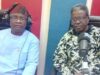 Oduwole, Ex-MD Blames Segun Osoba For Collapse Of Sketch Newspaper, Ouster Alagba Biodun Oduwole, right, with Olayinka Agboola...during the live Radio Show on Splash 105.5fm...