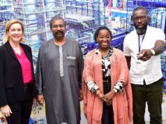 Dangote Refinery Endorsed By PMI As A Global Benchmark For Project Excellence L-R: Chief of Staff to the Global President/CEO, Project management Institute (PMI) Lenka Pincot; Vice President, Oil and Gas, Dangote Industries Limited Devakumar Edwin ;Group Chief Human Resources Officer, Dangote Industries Ltd., Nglan Niat;Managing Director, Sub - Sahara Africa, Project management Institute (PMI) George Asamani; during the visit of the Project Management Institute’s (PMI) Global Board members to Dangote Petroleum Refinery and Fertiliser Plant Lekki Lagos...