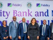 Boost For MSME Financing: All Set For Fidelity Bank To Disburse NCGC ₦5bn Credit Guarantee Facility L-R: Executive Director, South Directorate, Fidelity Bank Plc, Pamela Shodipo; Executive Director, Lagos & South West, Fidelity Bank, Dr. Ken Opara; Executive Director, Strategy and Operations, National Credit Guarantee Company Limited (NCGC), Mrs. Tinuola Aigwedo; Executive Director/Chief Risk Officer, Fidelity Bank Plc, Kevin Ugwuoke; MD/CEO, NCGC, Mr. Bonaventure Okhaimo; Managing Director/Chief Executive Officer, Fidelity Bank Plc, Dr. Nneka Onyeali-Ikpe; Executive Director/Chief Operations and Information Officer, Fidelity Bank Plc, Stanley Amuchie; and Executive Director, Risk Management, NCGC, Prof Ezekiel Oseni, during the Memorandum of Understanding (MoU) Signing Ceremony between Fidelity Bank and NCGC in Lagos…