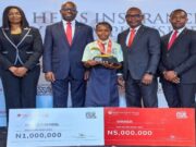 How 13-Year-Old Emerged Winner Of 2025 Heirs Insurance Essay Championship L:R- National Coordinator, National Social Safety-Nets Coordinating Office, Funmi Olotu; Niyi Onifade, Managing Director/Chief Executive Officer, Heirs Life Assurance and the Group’s Sector Head; winner, 2025 Heirs Insurance Essay Championship, Rhema-Love Abraham, MD/CEO, Heirs General Insurance Wole Fayemi; and Head, Technical, Heirs Insurance Brokers, James Akpan, at the finale of the competition…Credit: Heirs Insurance