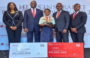 How 13-Year-Old Emerged Winner Of 2025 Heirs Insurance Essay Championship L:R- National Coordinator, National Social Safety-Nets Coordinating Office, Funmi Olotu; Niyi Onifade, Managing Director/Chief Executive Officer, Heirs Life Assurance and the Group’s Sector Head; winner, 2025 Heirs Insurance Essay Championship, Rhema-Love Abraham, MD/CEO, Heirs General Insurance Wole Fayemi; and Head, Technical, Heirs Insurance Brokers, James Akpan, at the finale of the competition…Credit: Heirs Insurance