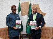 Photo: Seyi Makinde Visits AfCFTA Secretariat In Accra, Ghana …Oyo State Governor, Seyi Makinde (left) and Secretary General, African Continental Free Trade Area (AfCFTA), His Excellency Wamkele Mene, during the visit…
