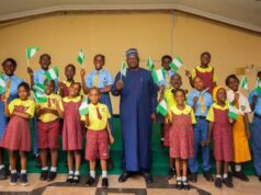 Instilling Patriotic Values Among Nigerian Children Important To Us At NOA – Issa-Onilu NOA's Director-General, Mallam Lanre Issa-Onilu, middle, with the children...