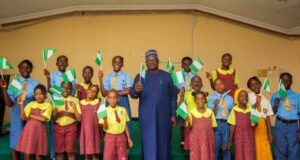 Instilling Patriotic Values Among Nigerian Children Important To Us At NOA – Issa-Onilu NOA's Director-General, Mallam Lanre Issa-Onilu, middle, with the children...
