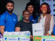 Senior Citizens Smile As Fidelity Bank Offers Support L-R: Igwe Quincy Chibuike, Team Member, Prolific Inductees Class of 2025, Fidelity Bank Plc; Adetutu Ipaye, Director, Old People’s Home, Yaba; Adeeso Olabisi Tawakalitu, Team Member, Prolific Inductees Class of 2025, Fidelity Bank Plc; and Tolulope Rojaiye, Products Marketing Partner, Fidelity Bank Plc; at the Fidelity Helping Hands Programme outreach to the Old People’s Home, Yaba, Lagos recently…