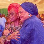 Alhaja Sarat Adesina left with Chief Mrs Florence Ajimobiat the event