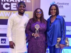 Another Feat Recorded As Polaris Bank Wins MSME Digital Bank Of The Year Award For Inclusive Growth L-R: Mathew Oji, Product Strategy, Ladi Ene Garba, Head, Commercial Banking and Njideka Nwabueze, Head, Retail Banking all of Polaris Bank Limited at the MSME Digital Bank of the year awards ceremony in Lagos recently…