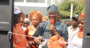 Makinde Hails Adanla As He Commissions Afia Court, Afia Apartment Oyo's Gov Seyi Makinde at the event...