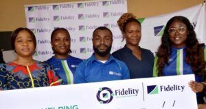 Fidelity Bank Enhances Maternal, Child Healthcare Delivery At ESUTH L-R: Public Relations Officer, Enugu State University Teaching Hospital (ESUTH), Amarachi Amusi; Team Member, Optimizers Inductees Class of 2025, Precious Uchechi-Uneke; Class Governor, Optimizers Inductees Class of 2025, Chinedu Hilary-Elijah (both of Fidelity Bank Plc); Matron, Children's Ward ESUTH, Esther Nnaji; and Team Lead, Corporate Social Responsibility (CSR), Fidelity Bank Plc, Victoria Abuka; during the Fidelity Helping Hands Program (FHHP) outreach to ESUTH recently…