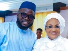 Nomination As Ambassador: Hassan Giwa Joins Others To Congratulate Mrs Ajimobi Arc. (Dr.) Hassan Giwa, left, with Dr Florence Ajimobi...