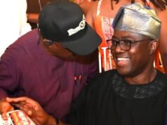 Engineer Seyi Makinde: The Last Man Standing At 58 ...Oyo's Governor Seyi Makinde, holding our ParrotXtra Magazine, with our Publisher, Ambassador Olayinka Agboola, left, at Fasola, Oyo, on Thursday, December 25, 2025...