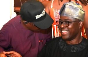 Engineer Seyi Makinde: The Last Man Standing At 58 ...Oyo's Governor Seyi Makinde, holding our ParrotXtra Magazine, with our Publisher, Ambassador Olayinka Agboola, left, at Fasola, Oyo, on Thursday, December 25, 2025...