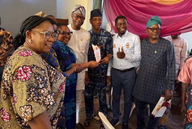 OYSHIA Dr Sola Akande and other elated staff members of OYSHIA at the event...