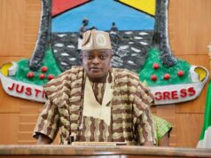 Obasa Adds Colour To BON 2025, Endows Best Indigenous Movie Rt. Hon. Mudashiru Obasa
