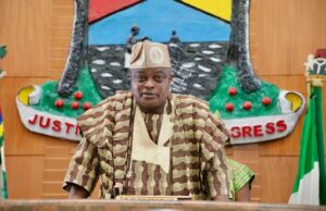 Obasa Adds Colour To BON 2025, Endows Best Indigenous Movie Rt. Hon. Mudashiru Obasa