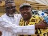 Senator Alli Salutes As APC Oyo South Chair, Olaoya Marks Birthday Hon Mojeed Olaoya, left, with Senator Sharafadeen Alli...