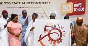 Makinde Unveils Oyo@50 Logo, Makes More Promises On Infrastructure, Others Engineer Seyi Makinde, the governor of Oyo State at the event...with others....