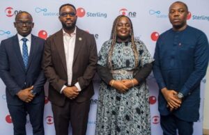 Boost For Clean Water Supply: Sterling Bank, Water.org, Sterling One Foundation Empower WASH Entrepreneurs L-R: Gilbert Okpono, Snr. Partnership Account Manager, Water.org; Engr. Mukhtaar Temitope Tijani, Managing Director, Lagos State Water Corporation; Mrs. Olapeju Ibekwe, CEO, Sterling One Foundation; Akporee Idenedo, Divisional Head Commercial Banking, Sterling Bank, at the Sterling Bank Water Credit Proposition held in Lagos recently…